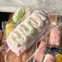 奶油棒系列慢回弹柔软可爱配件，超柔软泥浆质感，慢回弹硅胶减压玩具，完美礼物，生日礼物，理想礼物，惊喜礼物，节日礼物，季节礼物，礼品 - 彩色 - 查看 10