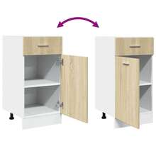 vidaXL Armadio con cassettiera inferiore "Lyon" Chêne Sonoma 40 x 46 x 81,5 cm Legno d'ingegneria - Castano - Visualizzare 10