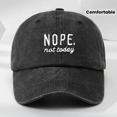 ONPE High-Quality Embroidered Baseball Cap, Washed Vintage Style, Adjustable Duckbill Hat, Soft Top, Comfortable Sunshade Cap.