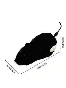 1个猫玩具，逗猫捉老鼠，毛绒逼真，可自娱自乐，缓解无聊，防止小猫捣蛋，猫咪宠物用品