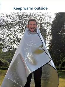 1pc Aluminum Foil Moisture-Proof Mat With Storage Bag, Portable Picnic Mat, Suitable For Picnics, Camping And Beach Tents, Moisture-Proof Outdoor Tent Mat, Camping Travel Mat, Essential For Outdoor Travel, Patio And Park Picnics, Tent Not Included - Clear - View 6