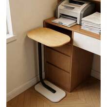 Mesa Auxiliar En Forma Mesa De Centro Modernas, Mesa Auxiliar De Acero Inoxidable Para Sala Y Recámara, Mesita De Noche Para Espacios, Alto 60 Cm - Albaricoque - Ver 11