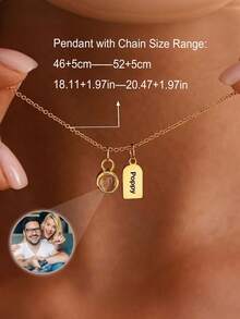 Dây chuyền chiếu ảnh kỷ niệm thú cưng cá nhân hóa, dây chuyền hình trái tim chiếu dấu chân và tên, trang sức ảnh thú cưng, dây chuyền ảnh mèo chó, quà tặng trang sức kỷ niệm bất ngờ dịp Giáng sinh & Halloween dành cho người thân yêu. - Nhiều màu-Phong cách 2 - Xem 12
