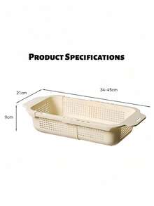 1pc,Collapsible Drain Basket - Multi-Purpose Kitchen Colander For Vegetable Washing, Fruit Serving & Sink Straining - Multicolor - View 8