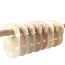 8件套婴儿衣柜分隔板 - 双面衣架收纳架，婴儿服装收纳架，婴儿房衣柜整理架，适合新生儿至2岁男孩女孩，新生儿礼物，房间装饰 - 彩色 - 查看 6