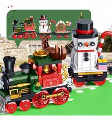 TendenciaTren Navideño De 3 Vagones ArmableCalidad premium - 1 - Ver 4