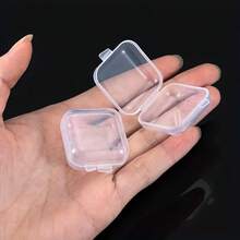 10/20/50个装透明首饰盒，迷你透明首饰收纳盒，多功能便携，情人节礼物