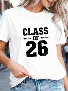 Graduation T-Shirt Class Of 2026, Fun Gift For Senior Students-1 - White 3 - View 2