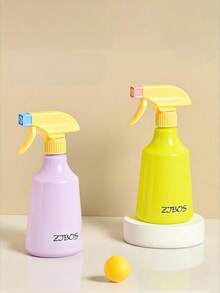 1/2pcs 500ml Dopamine Mist Spray Bottle, Manual Pump Fine Mist Sprayer, Hair Styling Moisturizing Spray Bottle, Plastic Watering Can