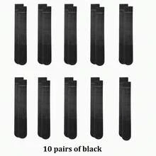 1/3/5/10 Pairs Of Women's Stockings, Ultra-Thin Long Tube Stockings, Anti Hook Silk Calf Socks, Sexy, Ultra-Thin, Super Transparent, Versatile JK, Knee High Socks, Suitable For Home Commuting, Parties, Gifts.Straight Socks - Multicolor - View 23