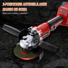 Un juego de herramientas de cinco piezas que incluye una amoladora, un martillo hidráulico, un taladro, una llave y un soplador,almacen local - Rojo - Ver 6