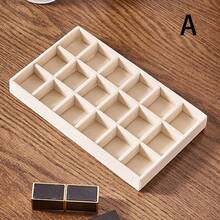 1/5个米色首饰托盘，空首饰托盘，戒指项链收纳托盘，长方形首饰整理盒，首饰展示托盘，抽屉分隔收纳托盘，小物件收纳整理盒，可堆叠首饰收纳托盘，多功能首饰展示盘，耳环戒指项链手镯收纳托盘，卧室梳妆台收纳托盘，首饰展示整理盒