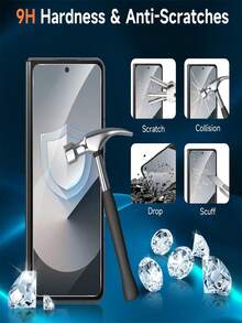 3 Packs Dust Free Easy Installation Screen Protector Compatible With Samsung Galaxy Z Fold 7 6 5 9H Hardness Tempered Glass Bubble Free Easy Installation Kit For Zfold7 Zfold6 Zfold5 Accessories - Clear - View 4