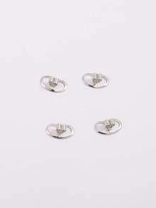 1 Pair Minimalist Copper Pig Nose Shape Ear Plugs, Fashion Auxiliary Ear Tunnels Prevent Ear Stretching, DIY Jewelry Accessories, Gift & Daily Use For Women - Pig Nose Ear Plug - View 6