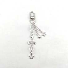 Cute Bow Knot Keychain, Phone Charm, Short Chain, Heart & Star Decor For Backpack - Multicolor - View 12