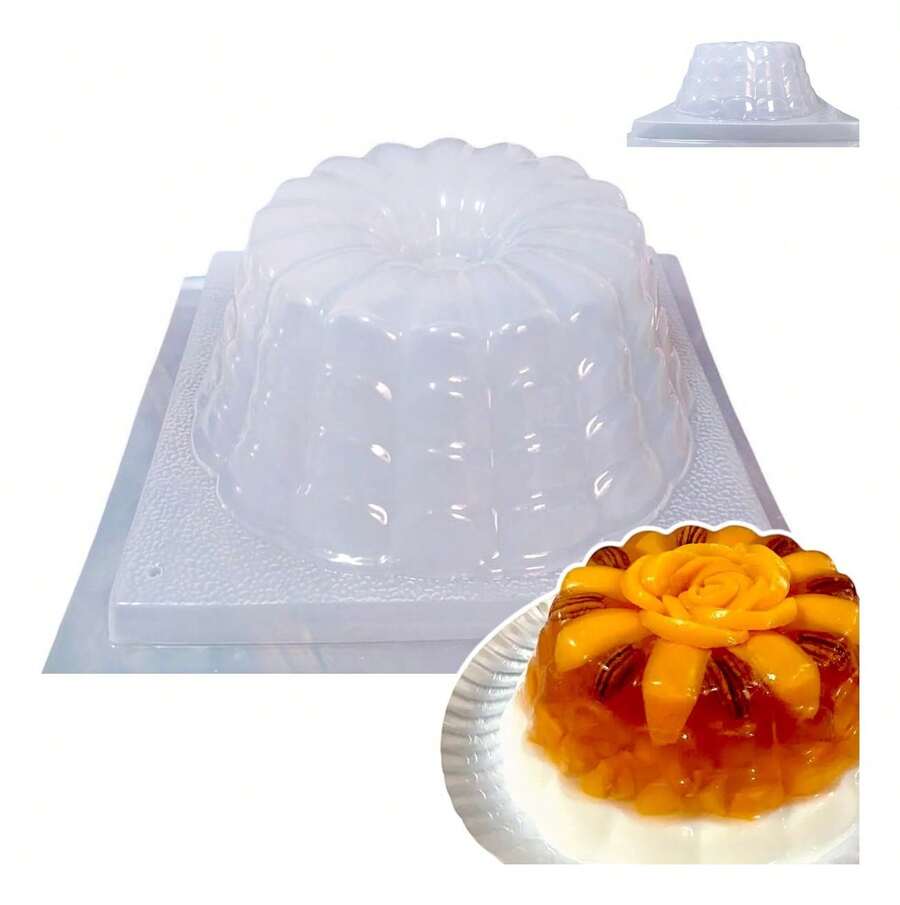 TendenciaMolde Para Gelatina En Forma De Rosca Flor De Gajos 2.2 Lt. BlancoCalidad premium - 1 - Ver 1