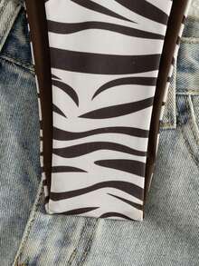 2026 New European And American Sexy Zebra Print Bikini 2 Pieces Set, Casual Elegant Twist Design, Suitable For Beach, Date, Party, Summer - Multicolor - View 3