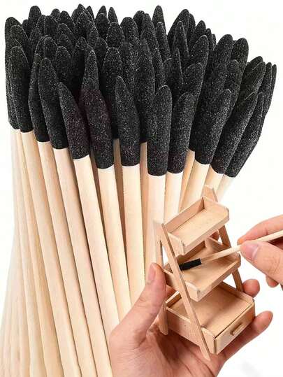 10pcs Multi-Functional Sanding Sticks | Wooden Polishing Branches For Plastic Models, Wooden Hobbies | , Precise Detailing Tools