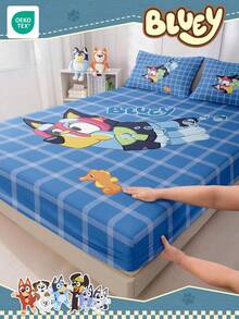 Bluey Ga trải giường in hình hoạt hình , Bộ đồ giường , Tấm bảo vệ nệm, Ga phủ giường, Ga bọc nệm, Vải dệt gia dụng thoải mái, Ga bọc nệm tông màu mát mẻ, Tấm bảo vệ nệm thoáng khí chống xù lông, Mềm mại và thân thiện với da, Ga phủ giường họa tiết hoạt hình, Trang trí nhà cửa - Nhiều màu - Xem 10