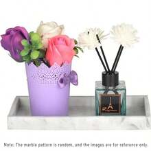 硅胶浴室托盘，厨房柔性皂碟，浴室台面收纳架，淋浴马桶水箱托盘装饰，洗手池化妆垫 - 彩色 - 查看 10