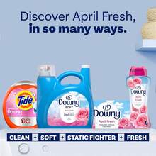 Downy Soft, 2 In 1 Soft And Fresh Liquid Fabric Softener, April Fresh, 140 Fl Oz, 190 Loads, Fabric Conditioner Liquid Provides Softness And Freshness For Fabrics-Downy April Fresh Liquid Fabric Conditioner (Fabric Softener), 12 Loads 10 Fl Oz[Fabric Softener, Laundry Detergent, Fragrance, Liquid Version, Family Pack, Washing Machine, Machine Wash, Hand Wash] - Nhiều màu - Xem 9
