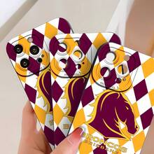 Estuche para teléfono con espejo con patrón de diamantes del espíritu del equipo de los Broncos compatible con  17,  16 Pro Max,  15 Pro Max,  13 y  12 hecho de TPU duradero que brinda protección contra golpes y caídas, perfecto para fanáticos y obsequios, ideal para cumpleaños, días festivos o cualquier ocasión especial, muestre el orgullo por su equipo mientras mantiene su teléfono  y elegante - Negro - Ver 5