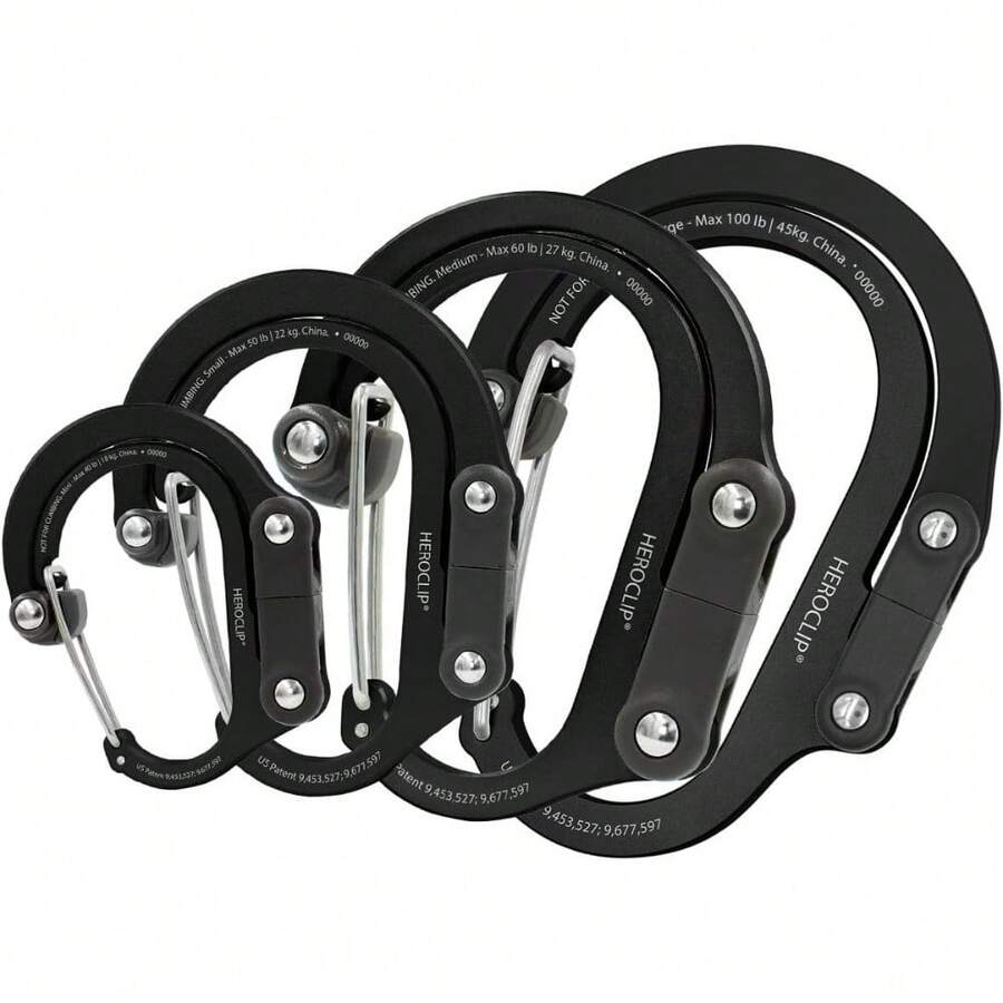 mhjGEAR AID HEROCLIP Mosquetón con Clip y Gancho Mediano para Camping Mochila Maletas y organización de cocherasleeping Bags - 219311568 - Ver 1