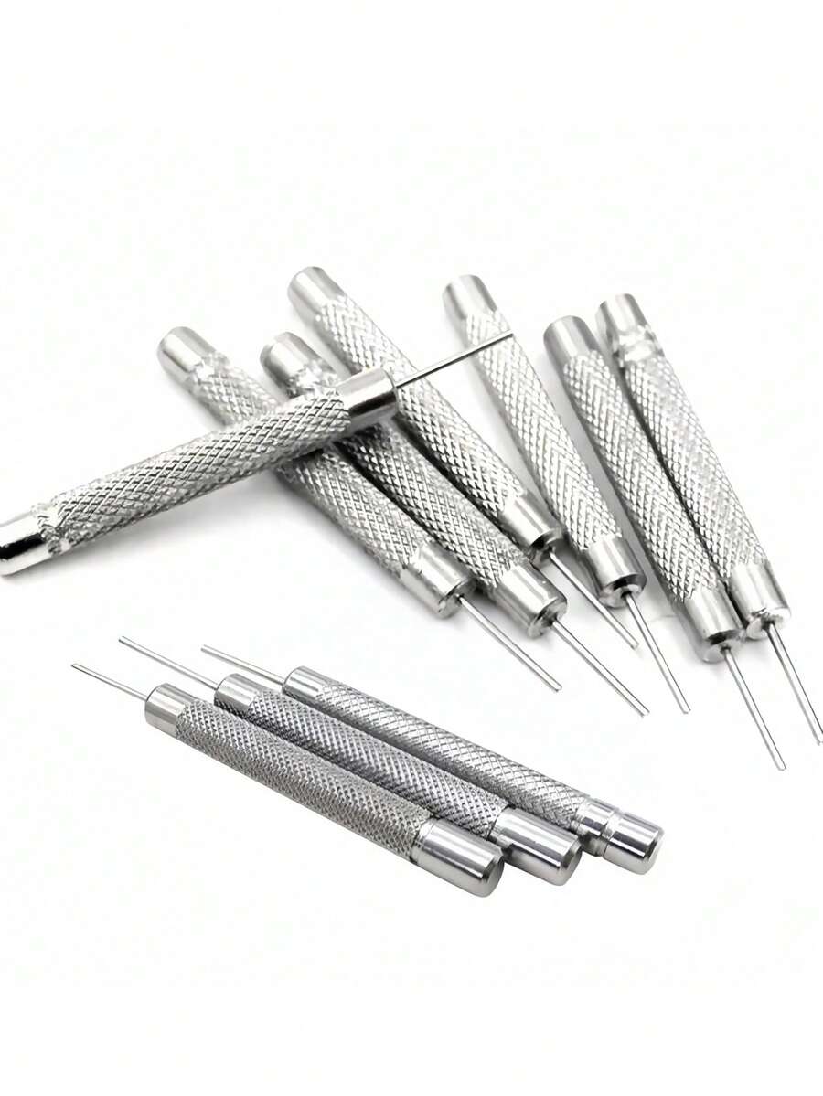 1/5/10pcs Stainless Steel Watch Repair Spring Bar Tool, Watchband Removal Tool, Suitable For Watch Maintenance And Repair, Watchband Buckle Pin Screwdriver, Used For Removing And Repairing Watch And Jewelry Bracelet Connecting Pins, 0.8mm Specification
