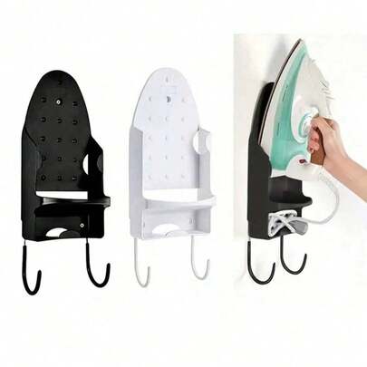Soporte y gancho universal para tabla de planchar, soporte para plancha de uso doméstico, colgador para tabla de planchar, estante para plancha eléctrica, soporte para plancha, adecuado para planchas de todos los tamaños