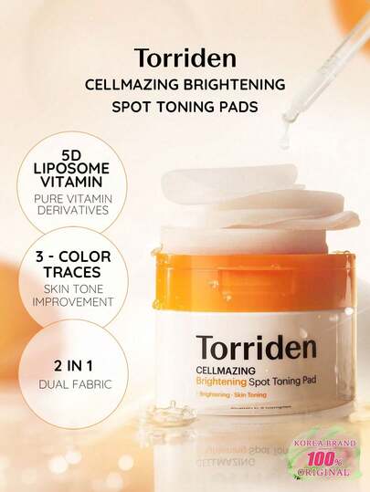 Torriden Almohadillas de algodón Cellmazing para aclarar y reducir manchas (70 almohadillas), aclara el tono de la piel, reduce el aspecto apagado, combate las marcas del acné y las manchas oscuras, exfolia suavemente, suaviza la piel, hidrata y ayuda a fortalecer la barrera cutánea, apto para todo tipo de pieles para uso diario.