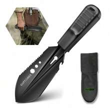 1pc Hiking Shovel, Camping Shovel, Backpack Travel Shovel, Portable Shovel, Multi-Functional Tool, Ultra-Light Camping Tool With Storage Bag, Suitable For Gardening, Outdoor Activities, Wilderness Survival - Multicolor - View 2