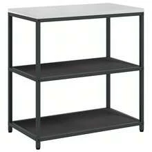 vidaXL Ensemble de rangement Cuisine 2 pz Noir Acier laminé à froid - nero - Visualizzare 6