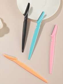 20pcs/Set Pink Eyebrow Trimmer And Shaver Set, Eyebrow Trimmer And Shaver, Exfoliating And Depilatory Tools, Body Hair Removal Trimmer And Facial & Eyebrow Shaver Set, Long Handle Blades With Precision Protective Cover, Suitable For Women To Groom Eyebrows, Makeup, Affordable Price, Room Decor, Vanity, Travel, Bedroom, Makeup Accessories, Eyebrow Razor, Affordable, Cosmetics, Makeup Tools, Cheap Goods, Gift, Women Gift,Giveaways,Travel,Cheap Stuff,Travel Essential - Pink - View 4