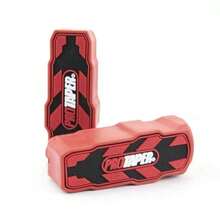 2pcs Motorcycle Accessory Colorful Rubber Pedal Pad, Enlarged Front Footrest For BAJAJ Scooter - A - View 4