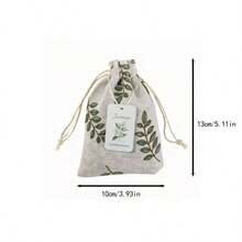 Natural Jasmine Dried Flower Fragrance Sachet, Long-Lasting Aroma Without Irritation, Can Be Hung In Bedroom And Wardrobe, Filling The Room With Elegant Jasmine Scent - Light Grey - View 9