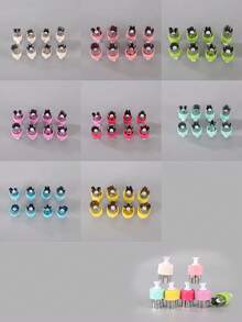 新款蔬果饼干模具套装，不锈钢水果花卉切割成型多功能组合工具套装 - 彩色 - 查看 5