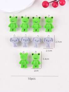 10pcs Penguin Resin Pendant Earrings Necklace Accessories DIY Jewelry Findings