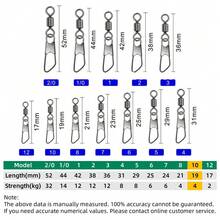 DNDYUJU piezas Conector deñuelo de pesca de acero inoxidable tipo A, rodamientos de pesca, giratorios, accesorios de pesca de carpa - 100 piezas tamaño 10 - Ver 1