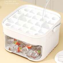 25/50 Cavity Ice Cube Tray With Ice Scoop - Silicone Ice Cube Mold Trays - Flexible Ice Cube Maker Molds - Ice Cube Trays For Freezer - Food Storage Containers - Multicolor - View 3