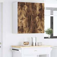 vidaXL Armario de cocina Kalmar Chêne fumé 80 x 31 x 80 cm - Marrón - Ver 4