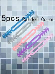 1/5PCS Multi-Color Mask Extension Clip, Anti-Suffocation Ear Protection, Pain Adjustment And Relief, Pressure Reduction, Elastic Band Closure, Ear Companion Rope, Health And Household Products