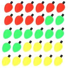 30pcs Fishing Bobbers Fishing Floats Foam Strike Indicators Float Foam Fishing Bobbers Floats Fly Fishing Float Floating Bobber Indicators For Trout Catfish Freshwater Saltwater - 如圖所示 - 查看 2