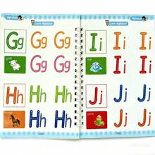 Children Notebook Waterproof White Hard Paper Board+1 Erasable Pen Can Write Reusable Magic Books Kid Early Practice Calligraphy(The Color Of The Pen Is Random.) - Pink - View 7