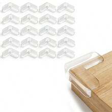 40pcs/30pcs/20pcs/10pcs Baby Corner Protectors, Available In Two Shapes, To Protect Babies From Injuries Caused By Sharp Corners. Transparent Table Corner Covers, Baby Corner Protectors, And Protectors For Table Corners And Sharp Edges. - Multicolor - View 12