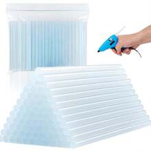 50/100pcs Mini Super Transparent Hot Melt Glue Sticks, Transparent Hot Melt Glue, Smooth And Clear, Odorless, Strong Adhesion, Compatible With Most Hot Glue Guns, Suitable For DIY, Arts, Crafts, Sealing, Woodworking, Plastics, Fabrics, Ceramics, Etc. The Working Time Of The Product Tools May Have A 5% Difference. - Multicolor - View 1