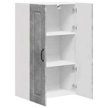 vidaXL Armario de cocina Kalmar gris beton 60 x 31 x 100 cm - Gris - Ver 5