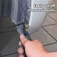 50/100 piezas Bridas de nailon de alta resistencia con diseño de bloqueo, botón y remache, herramienta de sujeción de bridas, para fijación diaria automotriz - Correas de fijación para guardabarros de coche - Ver 7