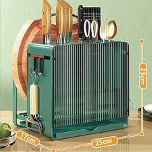 TendenciaOrganizador Multifuncional Para Cuchillos Cubiertos Y TablaCalidad premium - Verde - Ver 9