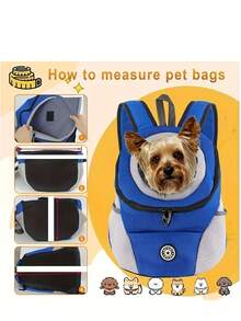 1pc Pet Carrier Backpack With Storage Pouch, Front-Facing Small Dog Carrier, Adjustable Shoulder Straps, Breathable Dog Backpack With Waist Belt, Suitable For Travel, Hiking, Cycling And Outdoor Activities, Also Suitable For Cats, Cat Backpack, Bicycle Trailer - Black - View 7