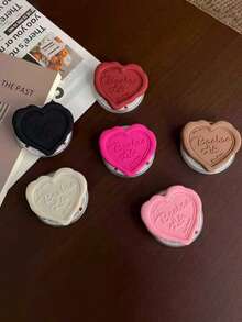 巧克力奶油心形磁吸手机支架，带指环支架和可伸缩桌面支架，女士适用，兼容和安卓手机，生日礼物，送给家人、朋友的礼物，生日推拉式手机支架，手机配件 - 彩色 - 查看 4